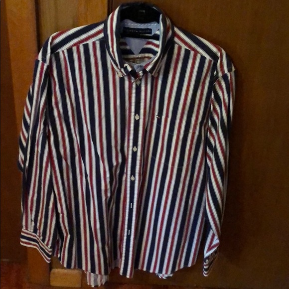 Tommy Hilfiger stripe button down - Picture 1 of 4